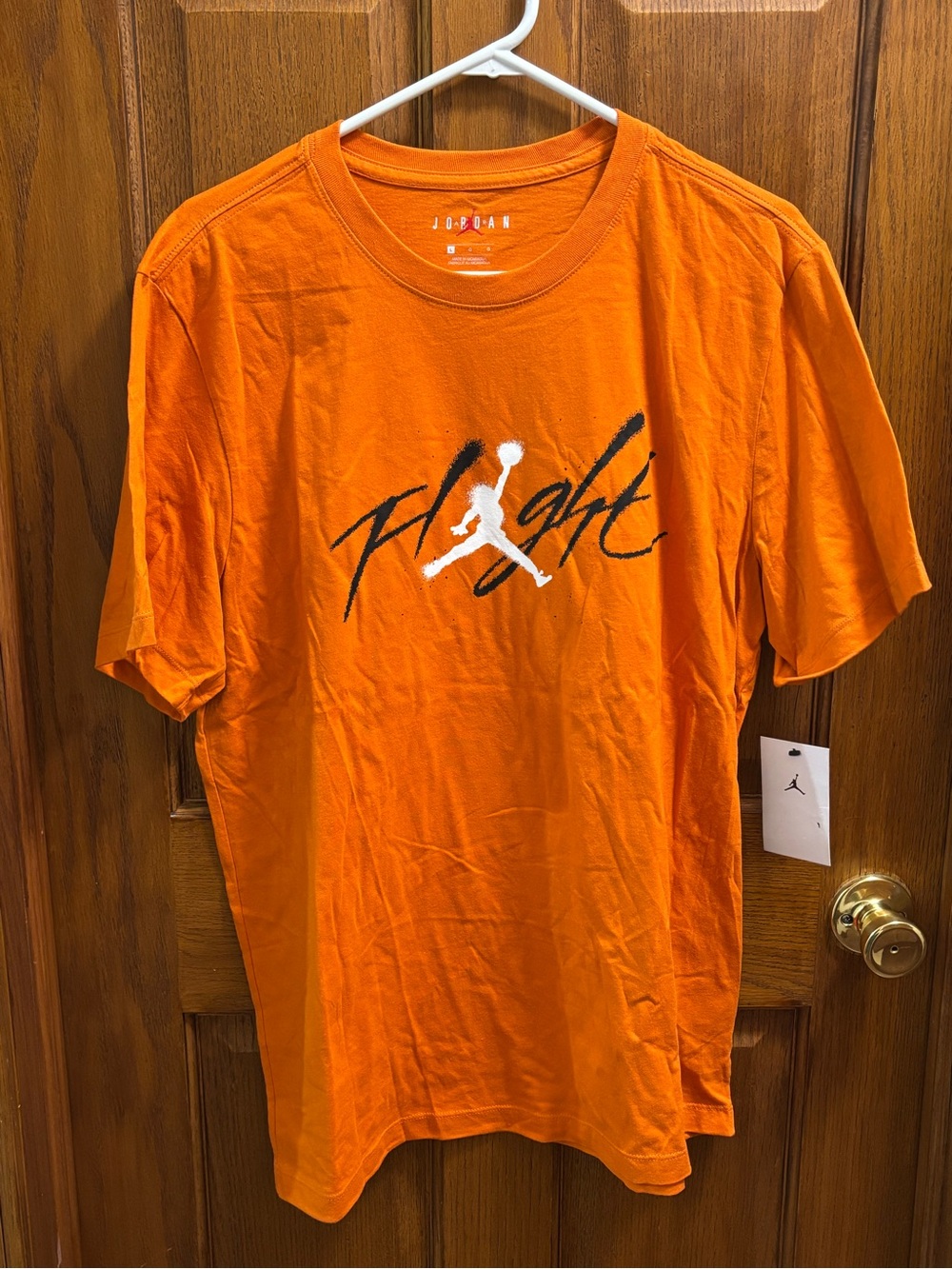 Nike Air Jordan Jumpman Flight T-Shirt Orange Starfish Mens Large NWT